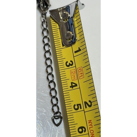 Liz Claiborne Necklace Black Beaded Open Filigree VTG 19" Victorian Goth - Picture 8 of 8